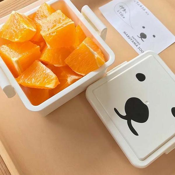GEL-COOま 白熊 しろくま 弁当箱 1段 ランチ ボックス 220ml 保冷 夏
