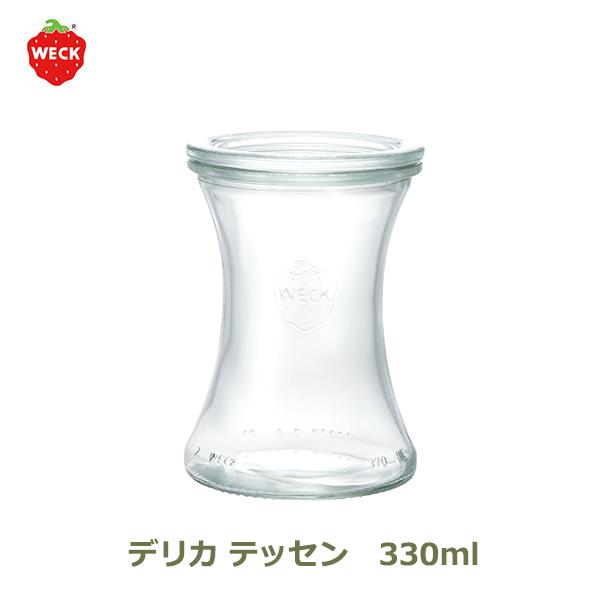 デリカ テッセン 330 ml WE 996 フタMサイズ DELIKA TESSEN WECK ウェック キャニスター ガラス 保存 容器 耐熱 密閉 保存瓶｜viewgarden