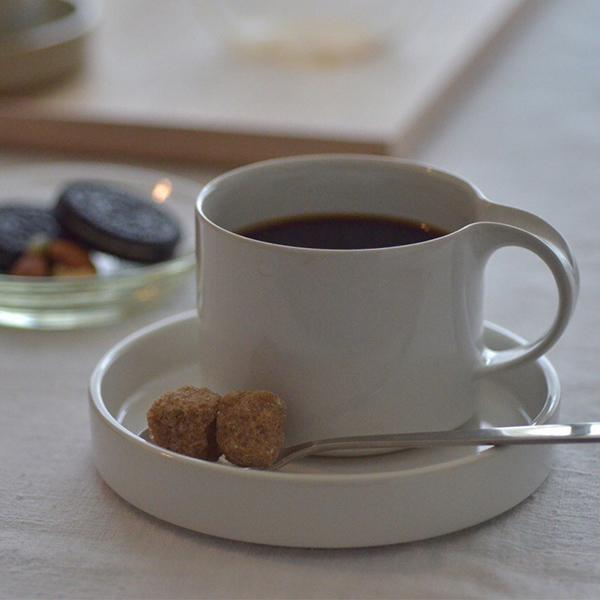 カップ ソーサー セット 皿付 モデラート moderato 磁器 グレー