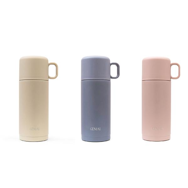 水筒 おしゃれ ミニ サイズ 200ml コップ付 マグ ボトル キッズ スリム
