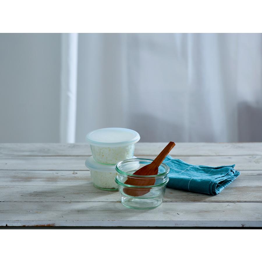 WECK（ウェック） ガラス 容器 モールド シェイプ 230ml 4個 セット 蓋