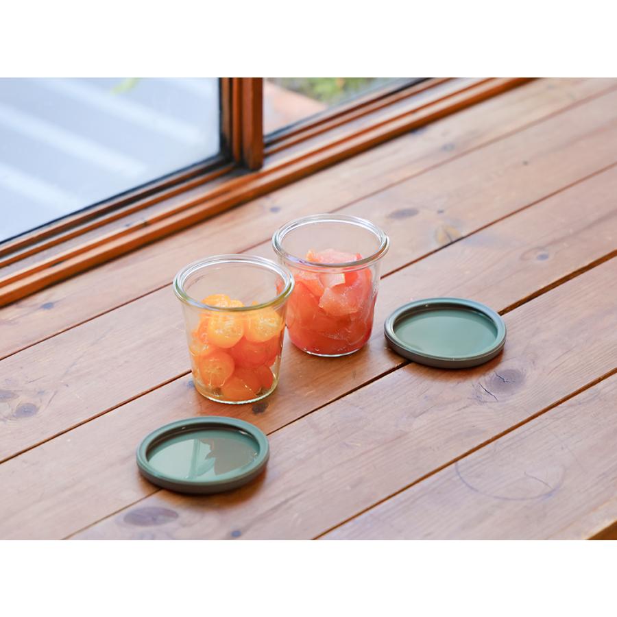 WECK（ウェック） ガラス 容器 モールド シェイプ 250ml セット 瓶 蓋