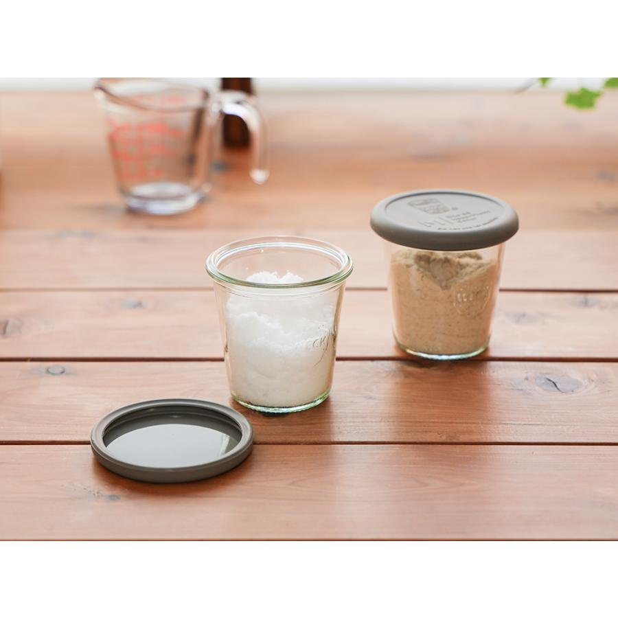 WECK（ウェック） ガラス 容器 モールド シェイプ 250ml セット 瓶 蓋