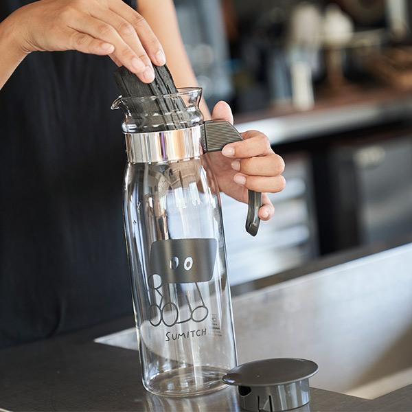 浄水 炭 スミッチ 6ヶ月分 水差し 2個 セット 岩手 日本 国産 ボトル