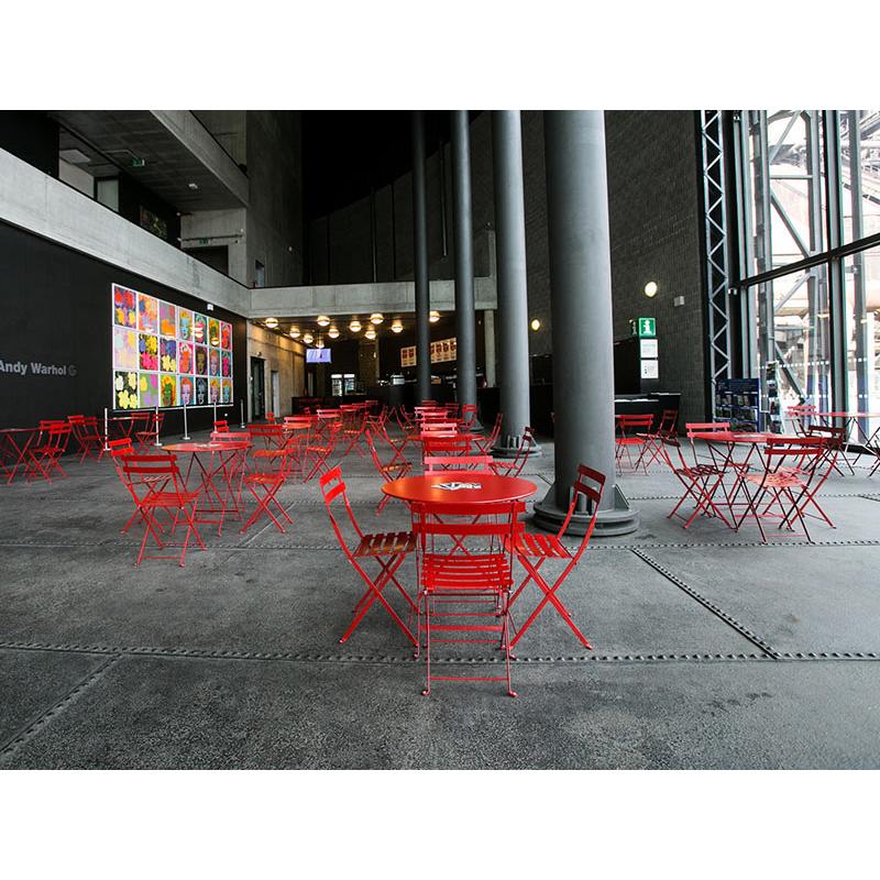 フェルモブ ビストロ ラウンド テーブル 直径96cm 高さ73cm 折りたたみ