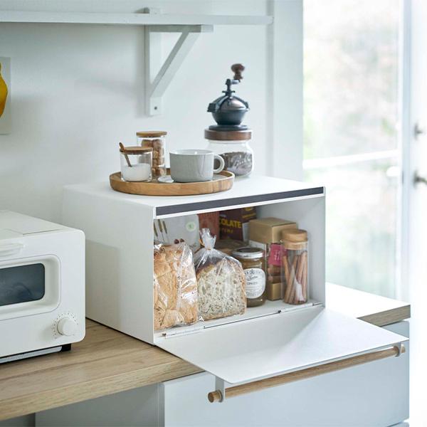 ブレッドケース トスカ tosca ホワイト 木製 木 4376 キッチンラック