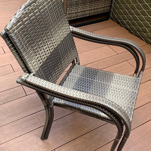 アジアン 家具 リゾート 南国 1人 シングル イス チェア スタッキング