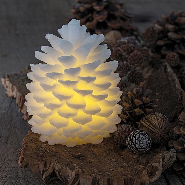 テーブルランプ テーブルライト おしゃれ 松ぼっくり H14cm 本物のロウ