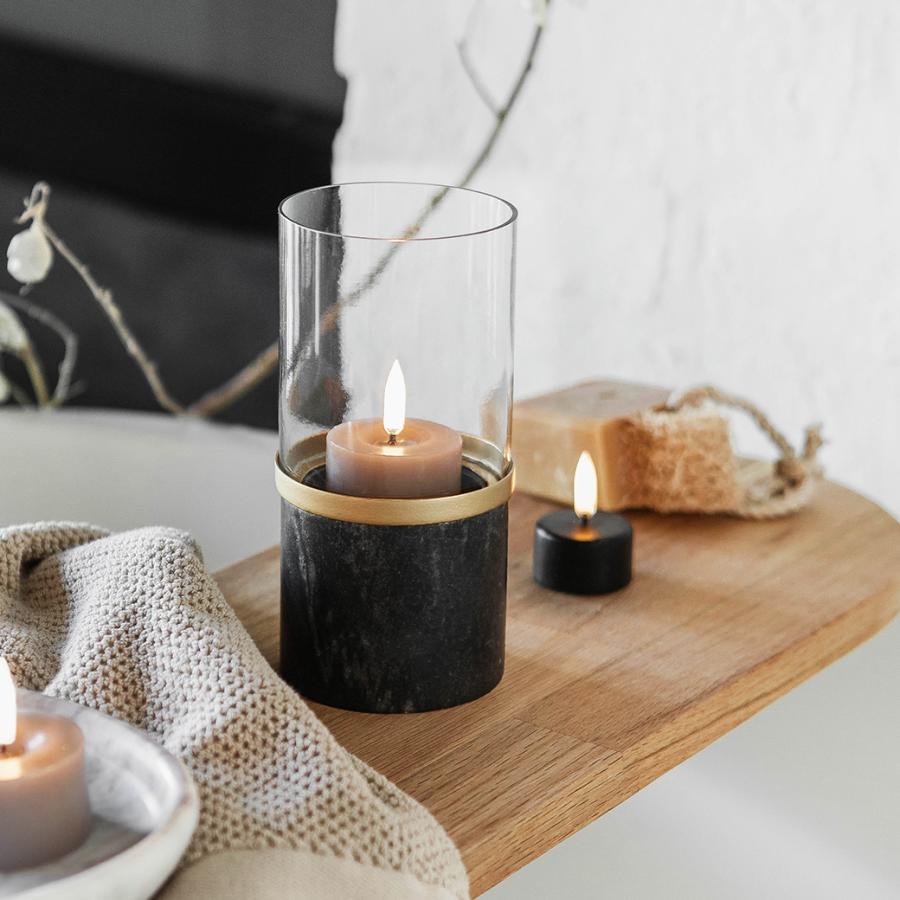 キャンドル ホルダー 大理石 ランタン ガラス シェード おしゃれ