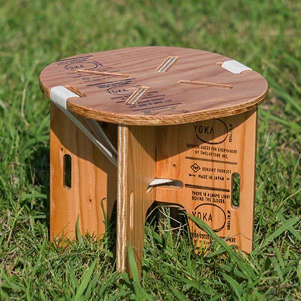 木製 折りたたみ パネル スツール YOKA ヨカ 塗装済み 職人仕上げ 日本