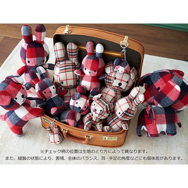 Miffy（ミッフィー） ぬいぐるみ スナッフィー チェック 柄 17cm