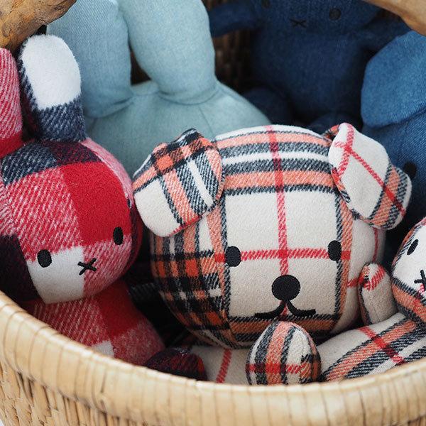 Miffy（ミッフィー） ぬいぐるみ スナッフィー チェック 柄 17cm