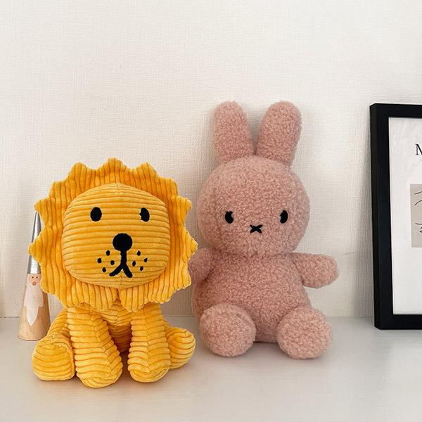 Miffy（ミッフィー） ぬいぐるみ ライオン 17cm コーデュロイ イエロー