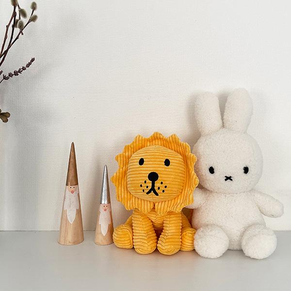 Miffy（ミッフィー） ぬいぐるみ ライオン 17cm コーデュロイ イエロー