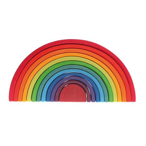 積み木 つみき 知育 木のつみき 木製 出産祝い おすすめ 虹色 トンネル
