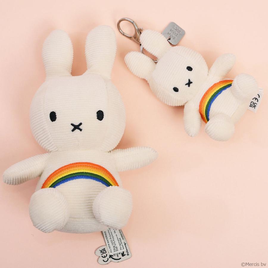 Miffy（ミッフィー） ぬいぐるみ キーホルダー 10cm 虹 レインボー