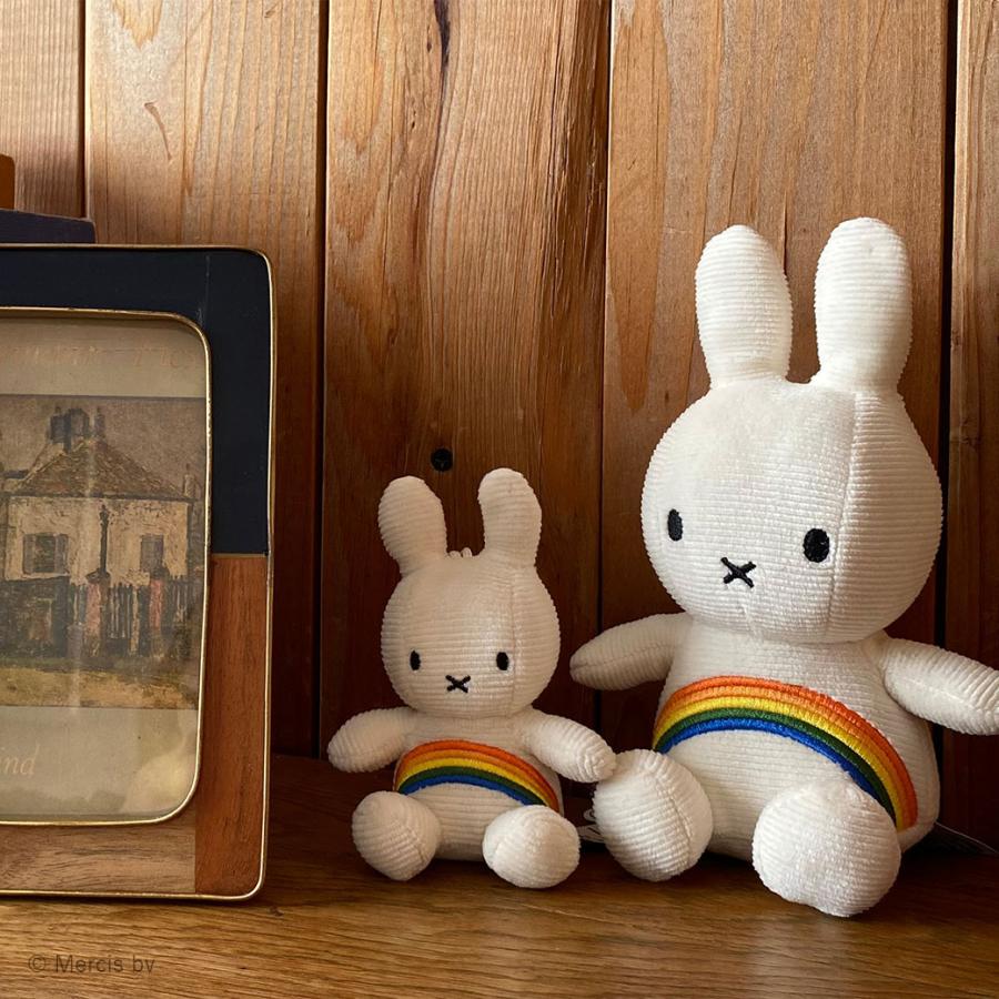 Miffy（ミッフィー） ぬいぐるみ キーホルダー 10cm 虹 レインボー