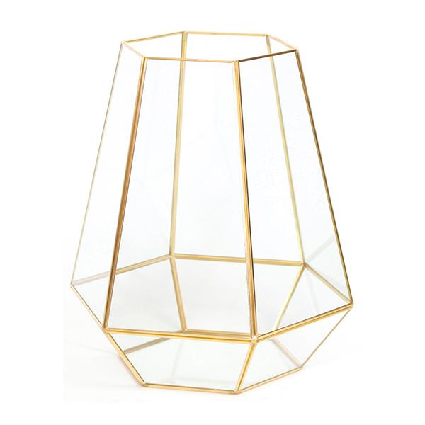 花瓶 おしゃれ ゴールド フラワーベース 小物入れ コレクションケース