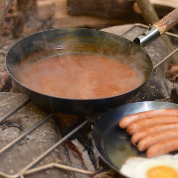 Bush craft（ブッシュクラフト） キャンプ フライパン 鉄 取っ手なし
