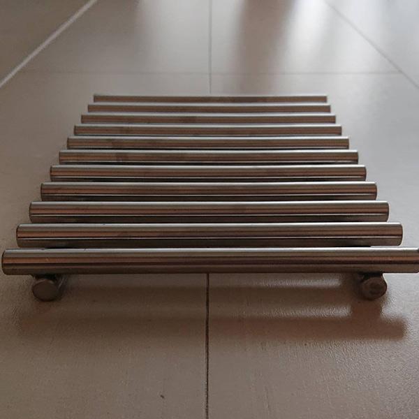 ロストル ステンレス 19cm × 14cm 燼 ジンシリーズ 推奨 ゴトク 四角 角型 1人用 2人用 BBQ キャンプ ソロキャン アウトドア 焚き火 焚火 グリル 網の画像
