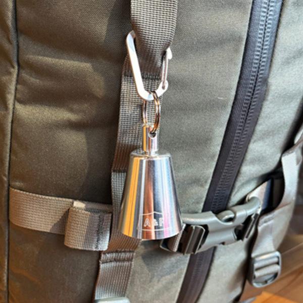 熊鈴 消音 熊よけ鈴 風鈴 2way アルミ 軽量 アウトドア キャンプ 登山