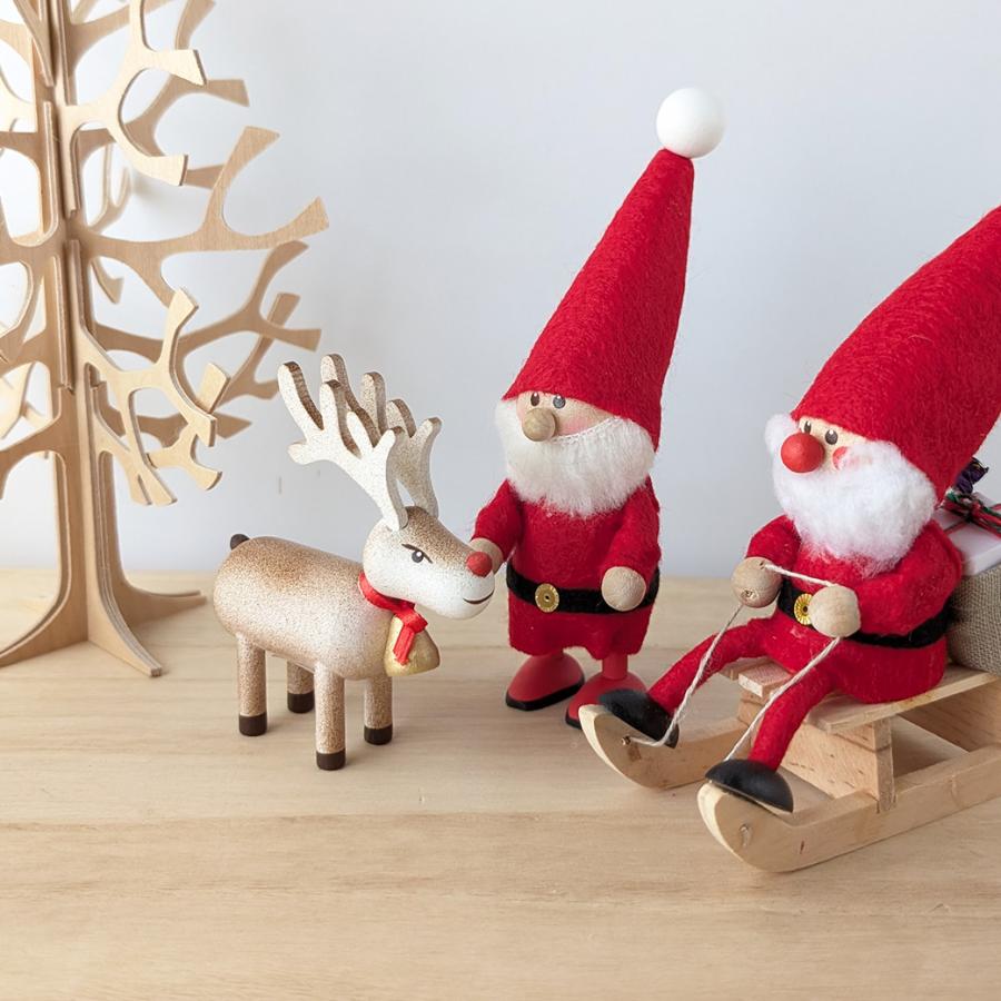 ノルディカニッセ 横たわり肘をつくサンタ&ククサを持ったサンタ ノルディカニッセ 横たわり肘をつくサンタ&ククサを持ったサンタ