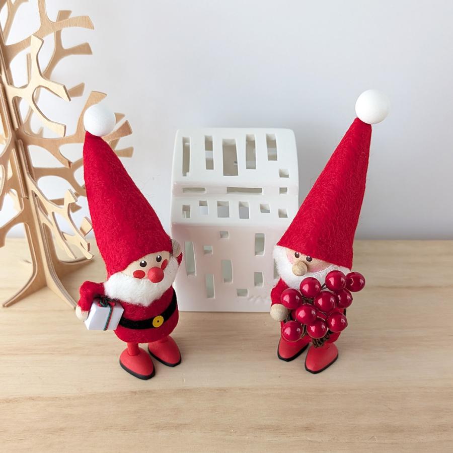 ノルディカ ニッセ 腕が動く サンタ ポーズ自由 可動式 小物 持てる