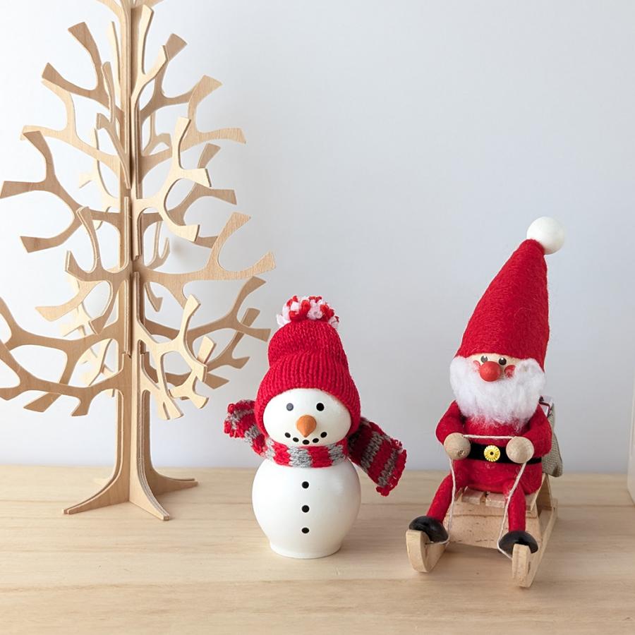 『タイムセール♪』クリスマスツリー☆雪だるま&ハリネズミ ノルディカ ニッセ NORDIKA nisse クリスマス 飾り 人形 妖精 木製