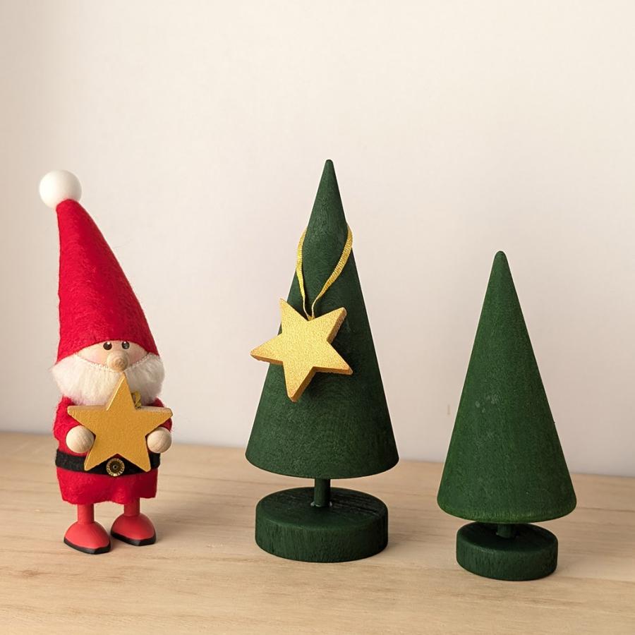 クリスマス オーナメント 星 3個 セット 木製 スター ラッセントレー