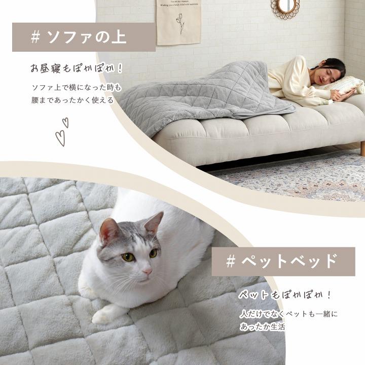 イケヒコ ポケットこたつ ラピアス 一人用 こたつ布団 ひざ掛け