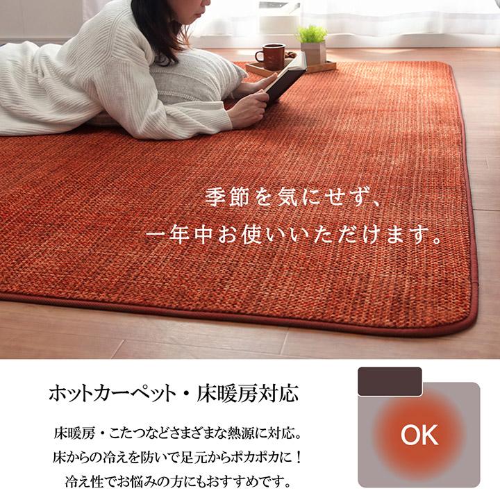 イケヒコ ラグ カーペット ノート 200×300cm 滑り止め付き 滑りにくい