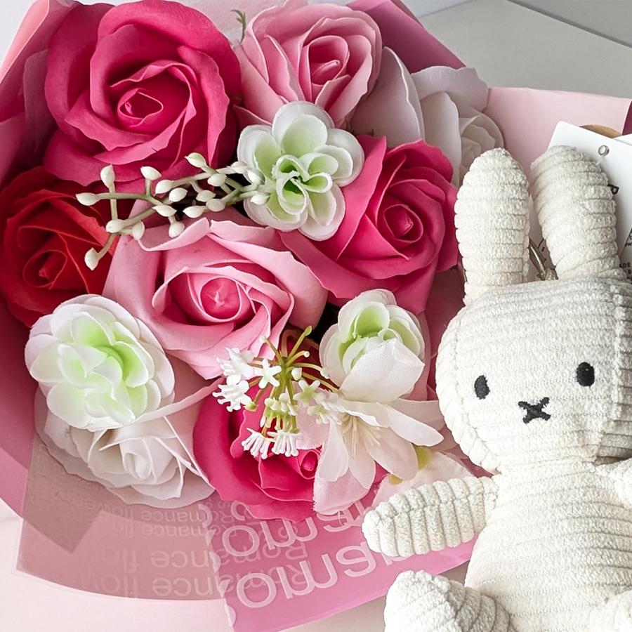 ソープ フラワー ミッフィー セット 花束 ギフト ブーケ お祝い