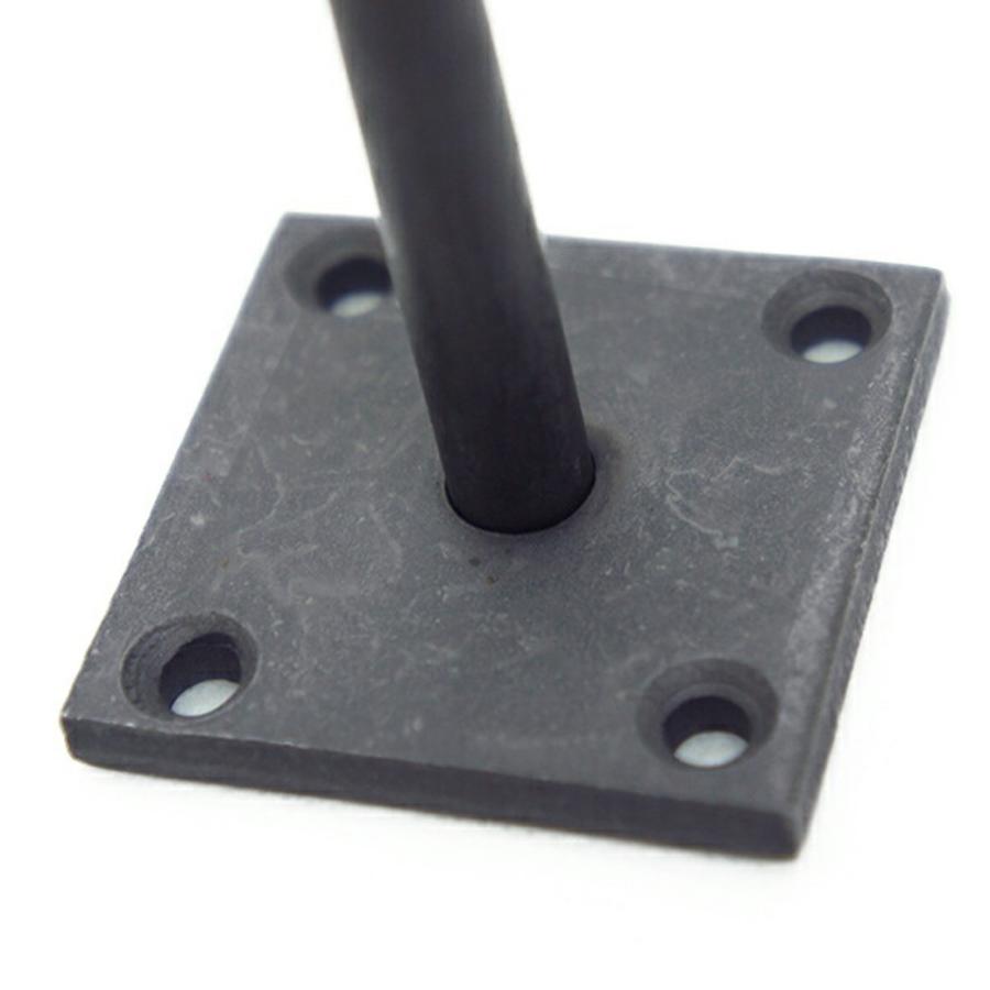 鉄のフック 4cm ネジ 4個 セット 皿木ネジ 3.1×20mm 松野屋 黒 金具