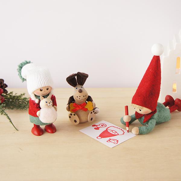 ノルディカニッセ　フェルト製サンタクロース 3体セット ノルディカ ニッセ NORDIKA nisse 3体 セット クリスマス 飾り