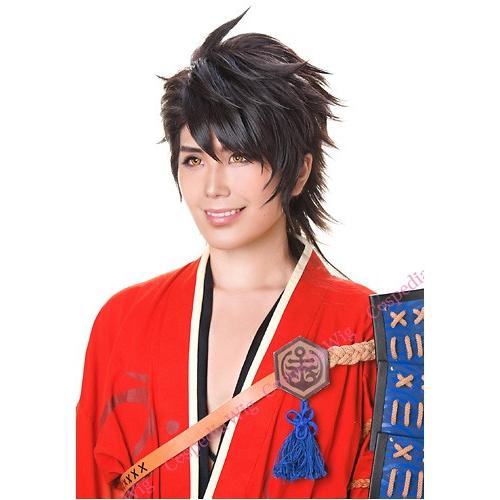 刀剣乱舞 陸奥守吉行 風 ウィッグ コスプレウィッグ キャラ 刀剣乱舞 陸奥守吉行 風 ウィッグ コスプレウィッグ キャラ