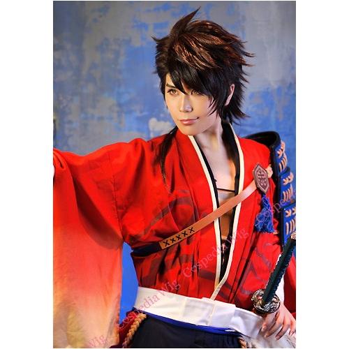 刀剣乱舞 陸奥守吉行 風 ウィッグ コスプレウィッグ キャラ 刀剣乱舞 陸奥守吉行 風 ウィッグ コスプレウィッグ キャラ