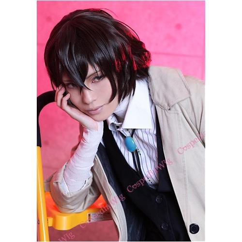 文豪ストレイドッグス 太宰治 風 ウィッグ コスプレウィッグ 文豪ストレイドッグス 太宰治 風 ウィッグ コスプレウィッグ