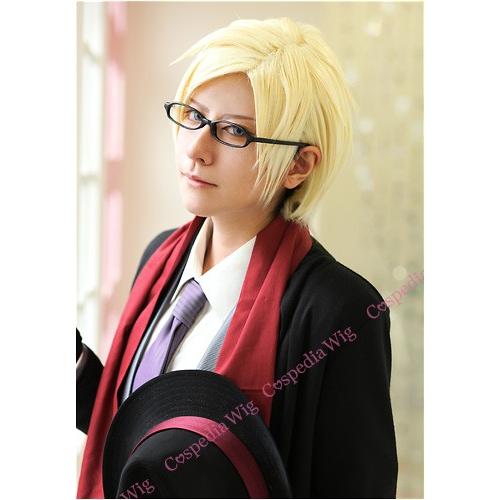 A3! 古市左京 風 ウィッグ コスプレウィッグ キャラウィッグ 美容師  