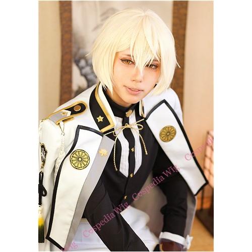 刀剣乱舞 髭切 風 ウィッグ コスプレウィッグ キャラウィッグ 刀剣乱舞 髭切 風 ウィッグ コスプレウィッグ キャラウィッグ
