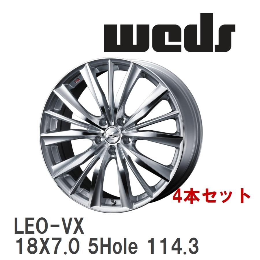 WEDS（ウェッズ） 【WEDS】 アルミホイール 4本セット LEONIS VX 18X7