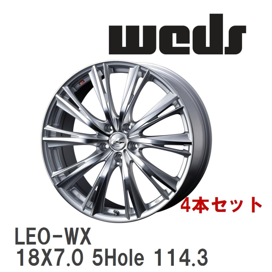 WEDS（ウェッズ） 【WEDS】 アルミホイール 4本セット LEONIS WX 18X7