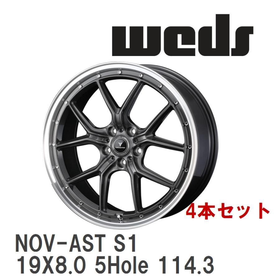 Forgiato 19インチ アルミホイール 4本セット WEDS（ウェッズ） 【WEDS】 アルミホイール 4本セット NOVARIS ASSETE