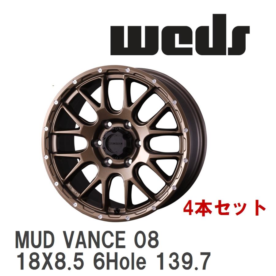おじさん‼️２０２４年タイヤ　ウェッズ ホイール？　４本セット WEDS（ウェッズ） 【WEDS】 アルミホイール 4本セット MUD VANCE 08