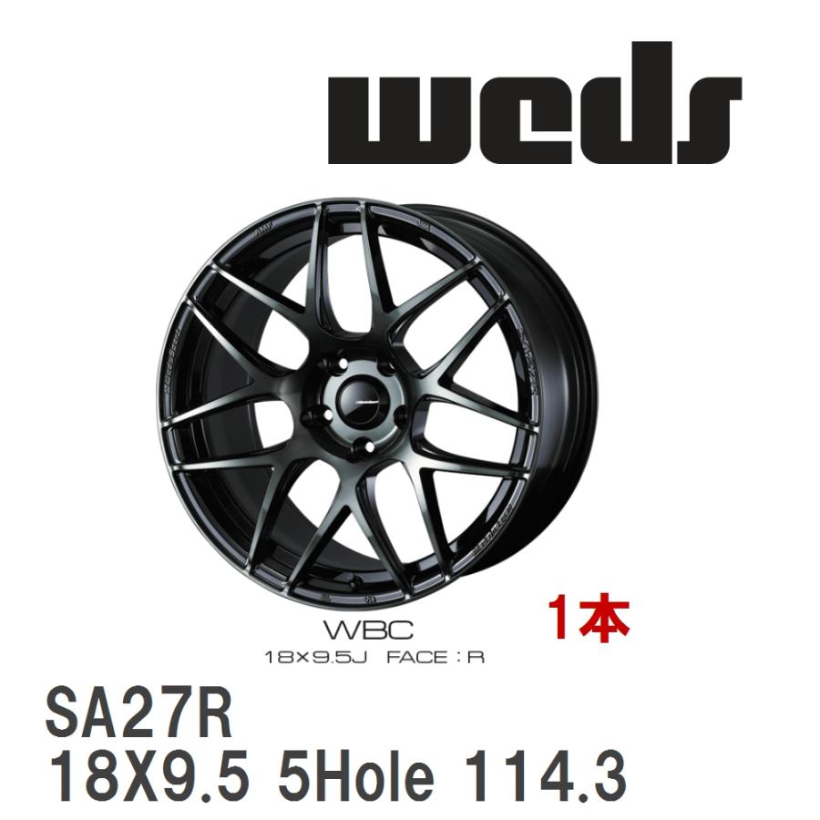 WEDS（ウェッズ） 【WEDS】 アルミホイール 1本 WedsSport SA-27R 18X9