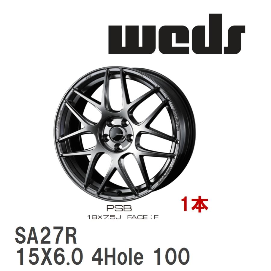 WEDS（ウェッズ） 【WEDS】 アルミホイール 1本 WedsSport SA-27R 15X6
