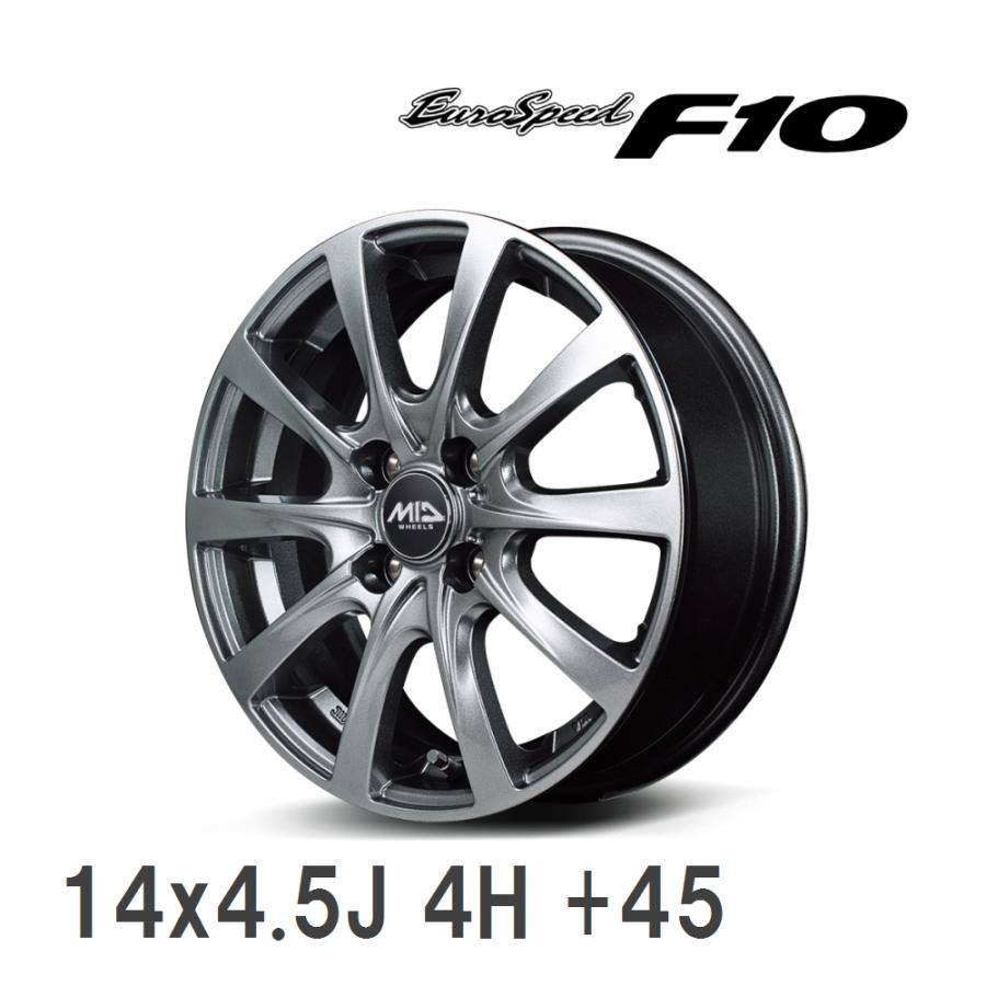 マルカサービス 【MID/マルカサービス】 EUROSPEED F10 14x4.5J +45 