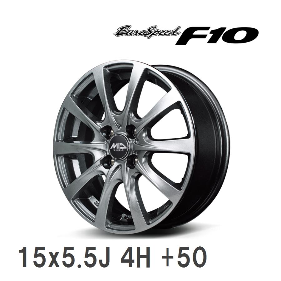 マルカサービス 【MID/マルカサービス】 EUROSPEED F10 15x5.5J +50 