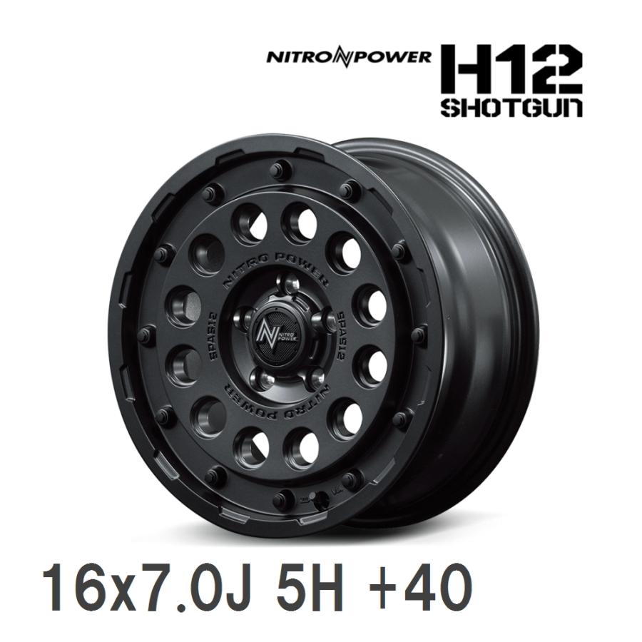 NITRO POWER GAS12 16インチホイール マルカサービス 【MID/マルカサービス】 NITRO POWER H12 SHOTGUN 16x7