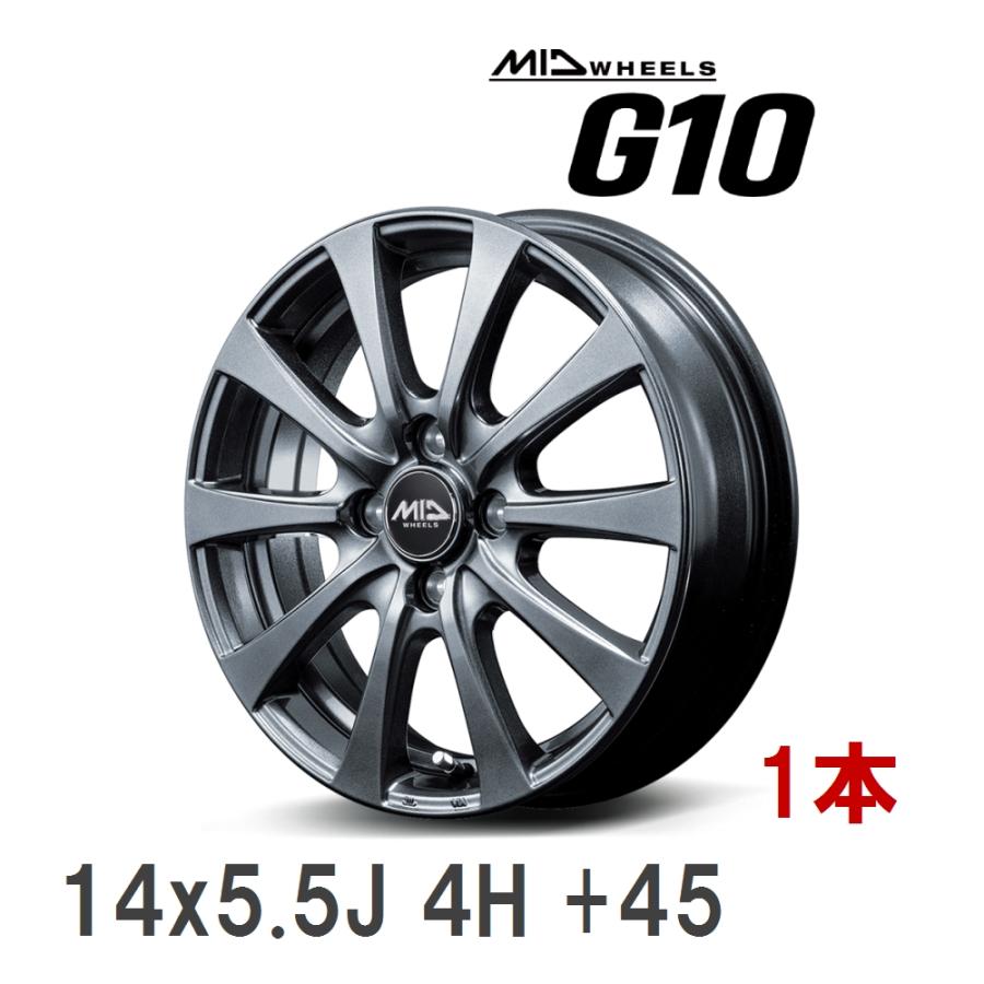 マルカサービス 【MID/マルカサービス】 EUROSPEED G10 14x5.5J +45