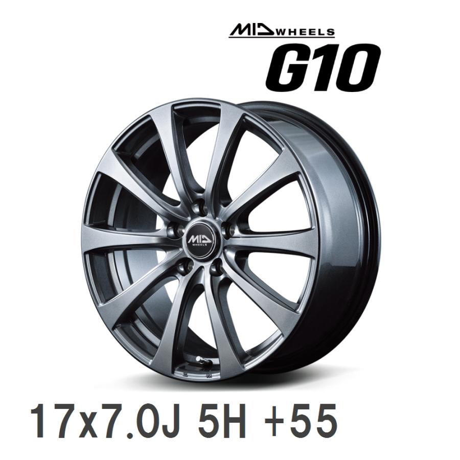 マルカサービス 【MID/マルカサービス】 EUROSPEED G10 17x7.0J +55 